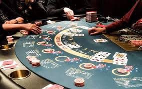 Live dealer casino table with multiple camera feeds